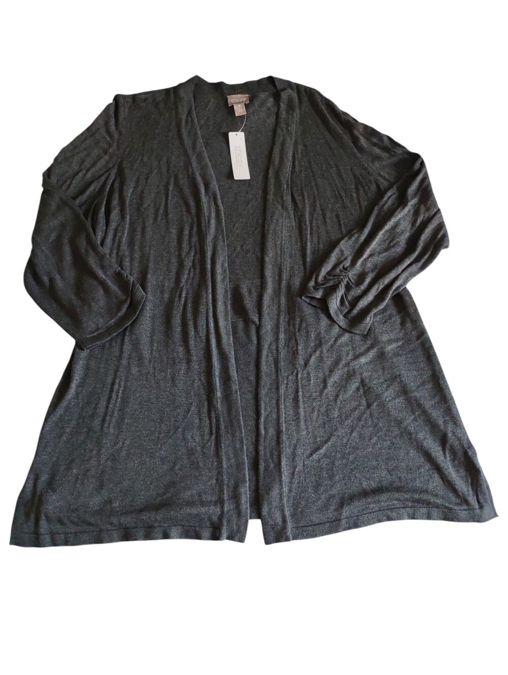 Chico's Everyday Cardi Size 3(XL/16) Grey